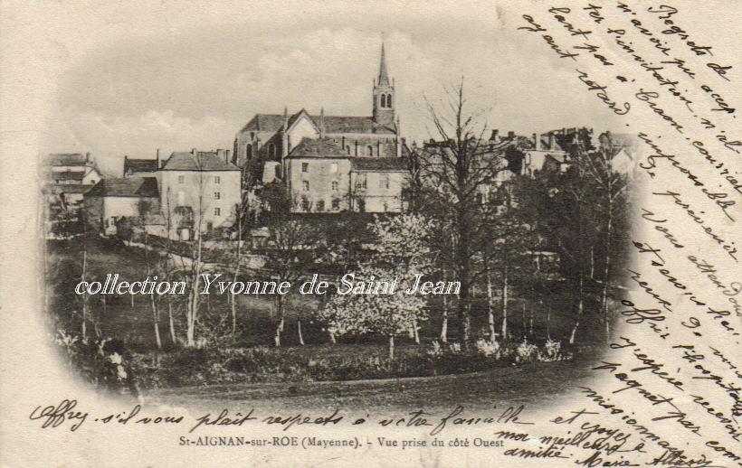 Saint-Aignan-sur-Roë - collection particulière, reproduction interdite